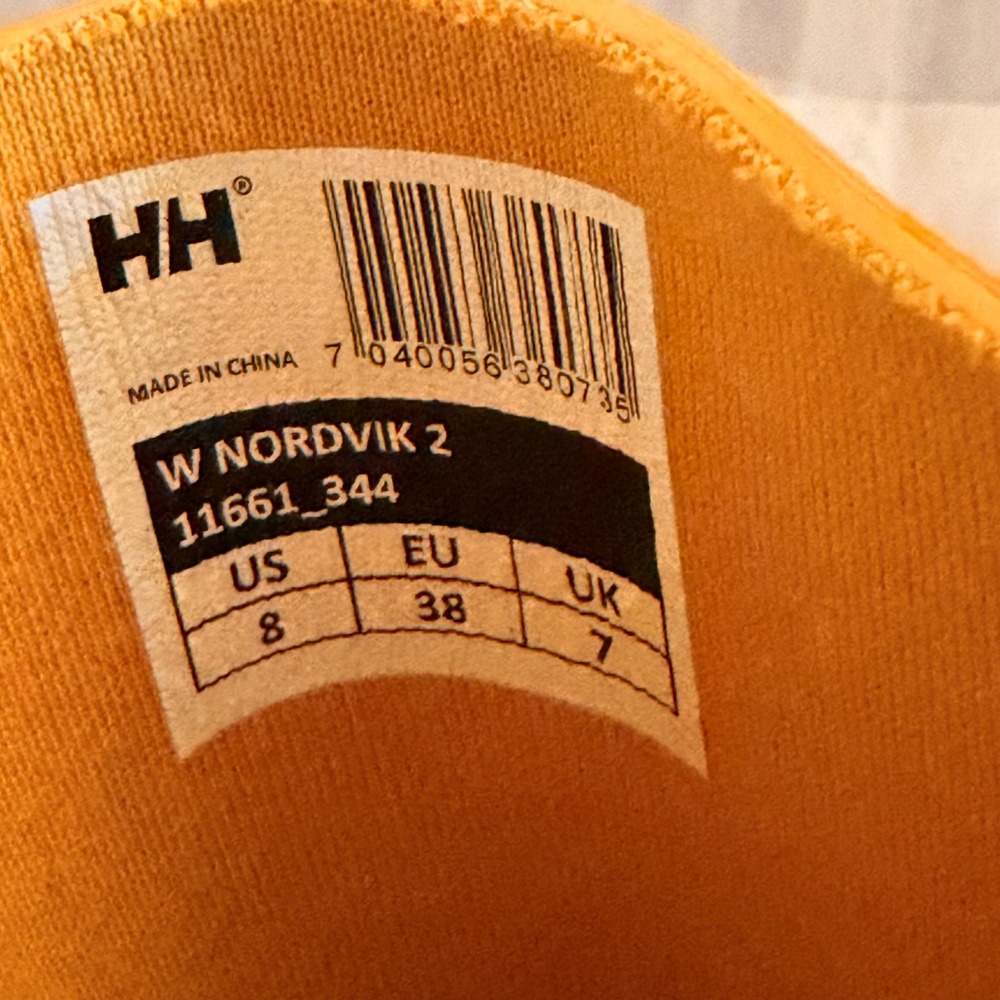 Helly Hansen Nordvik 2 Rain Boots Womens 8 38 Yellow Excellent Waterproof - Picture 5 of 7